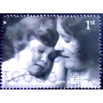 Imagem do selo Selo do Reino Unido de 2006 As young Princess Elizabeth with Duchess of York