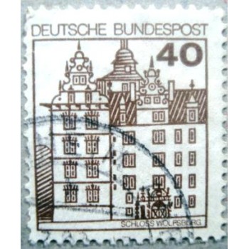 Imagem similar à do Selo postal da Alemanha de 1980 Wolfsburg Castle