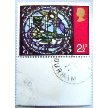 Imagem do Selo postal do Reino Unido de 1971 Dream of the Wise Men cc
