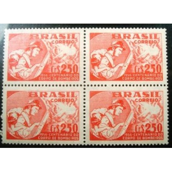 Imagem da Quadra de selos postais de 1956 Corpo de Bombeiros N