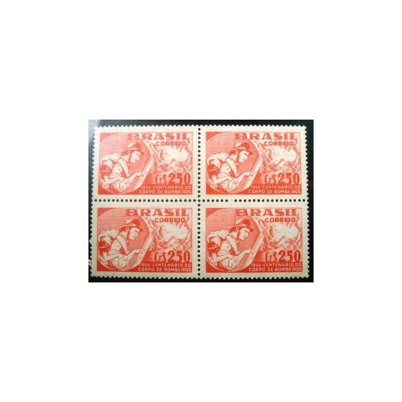 Imagem da Quadra de selos postais de 1956 Corpo de Bombeiros N