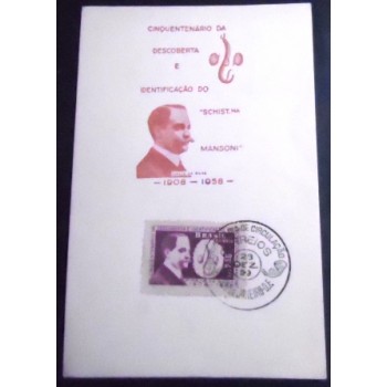 Imagem da 
Folhinha postal Comemorativa do Brasil de 1959 Pirajá da Silva 1