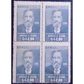 Imagem da Quadra de selos postais de 1951 Orville A. Derby