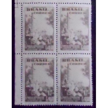 Imagem da Quadra de selos postais de 1951 Congresso Educação Católica M