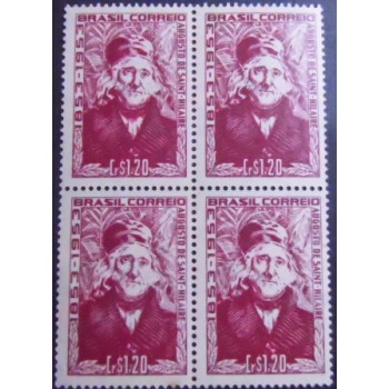 Imagem da Quadra de selos postais do Brasil de 1953 Auguste de Saint Hilaire