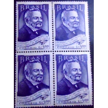 Imagem da Quadra de selos do Brasil de 1953 João de Abreu N