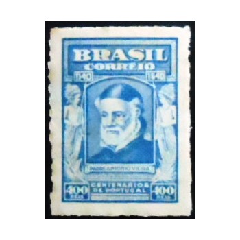 Imagem do Selo postal do Brasil de 1941 Padre Antonio Vieira N