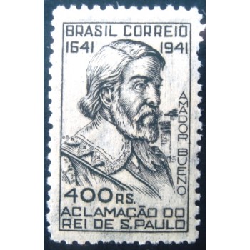 Imagem do Selo postal do Brasil de 1941 Aclamação Amador Bueno M