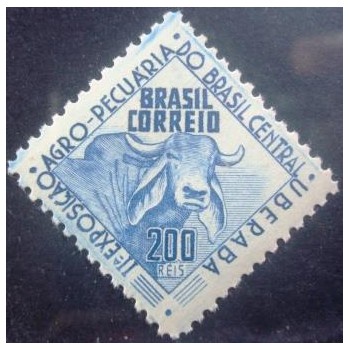Imagem do Selo postal do Brasil de 1942 Exposição Agropecuária 200 N