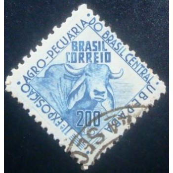 Imagem do Selo postal do Brasil de 1942 Exposição Agropecuária 200 U