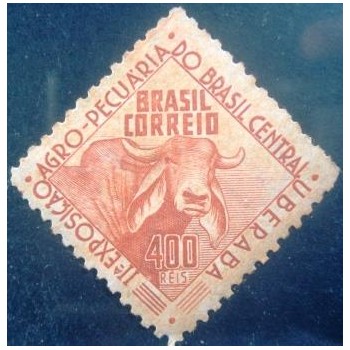 Imagem do Selo postal do Brasil de 1942 Exposição Agropecuária 400 N