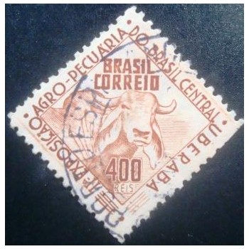 Imagem do Selo postal do Brasil de 1942 Exposição Agropecuária 400 U