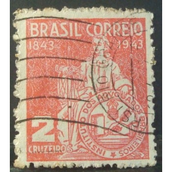 Imagem similar à do Selo postal do Brasil de 1943 Instituto dos Advogados do Brasil U