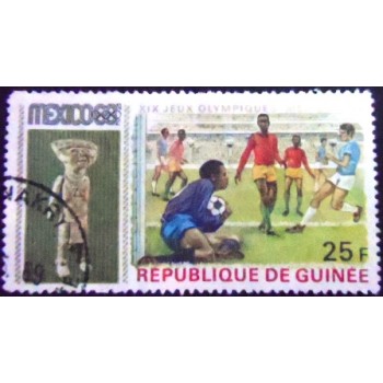 Imagem do Selo postal da Guiné de 1969 Football