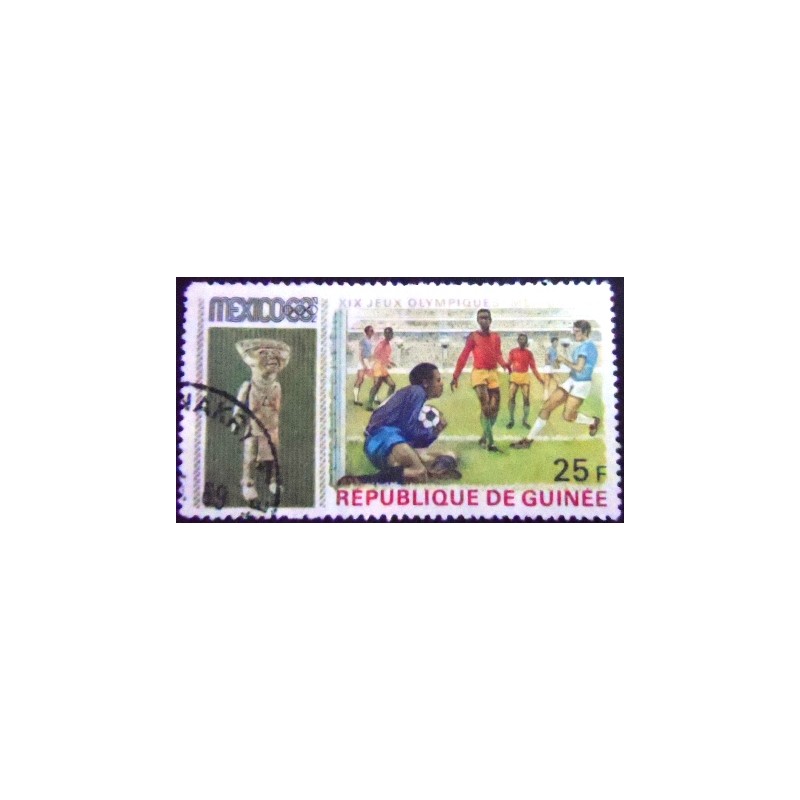 Imagem do Selo postal da Guiné de 1969 Football