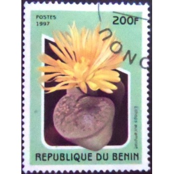 Imagem do Selo postal do Benin de 1997 Lithops aucampiae