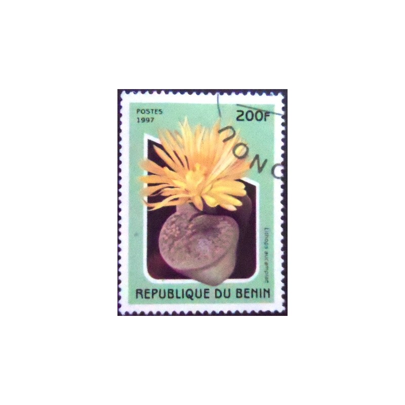 Imagem do Selo postal do Benin de 1997 Lithops aucampiae