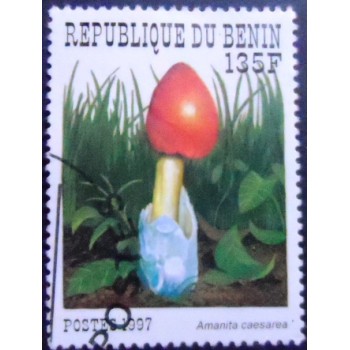 Imagem do Selo postal do Benin de 1997 Amanita caesarea