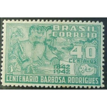 Imagem do Selo postal de 1943 José Barbosa Rodrigues M