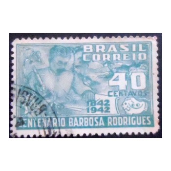 Imagem similar à do selo postal de 1943 José Barbosa Rodrigues U