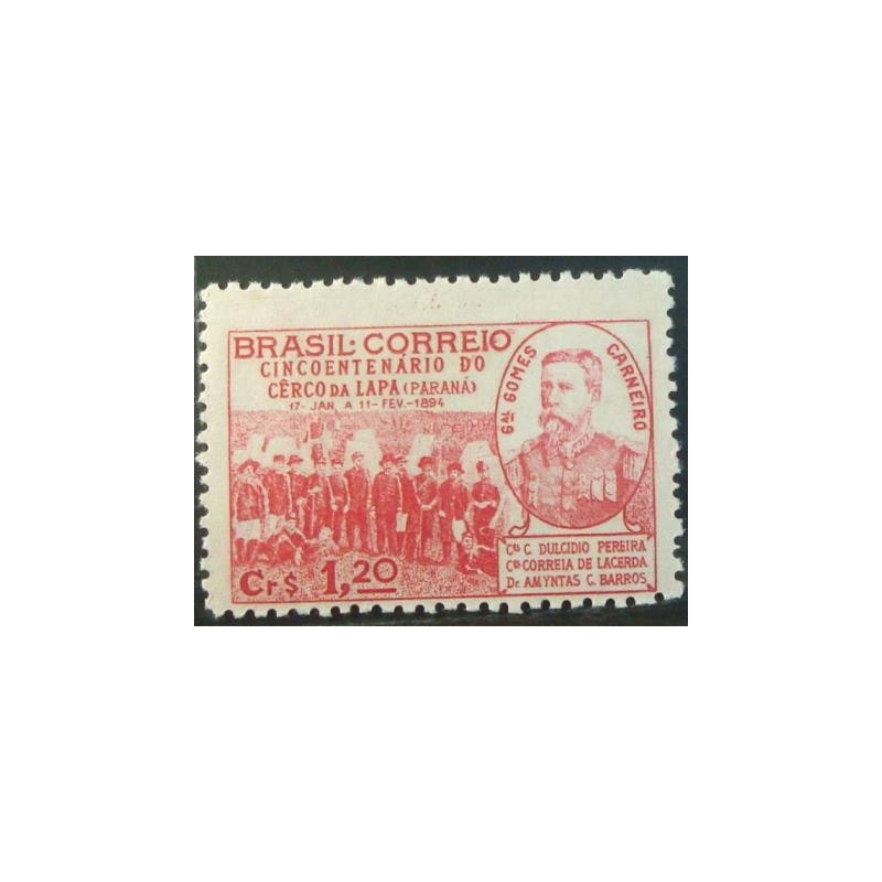 Imagem do Selo postal do Brasil de 1944 Cerco da Lapa M