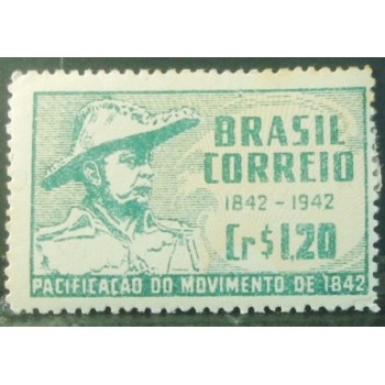 Imagem do Selo postal de 1944 Centenário da Pacificação Minas N