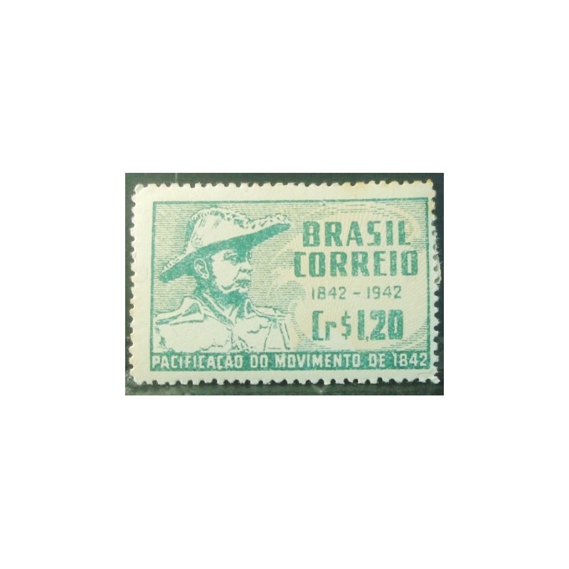 Imagem do Selo postal de 1944 Centenário da Pacificação Minas N