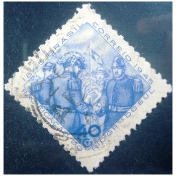 Imagem do selo postal do Brasil de 1945 Pacificação do Rio U