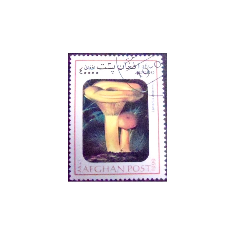 Imagem do selo postal do Afeganistão de 1999 False saffron milk-cap
