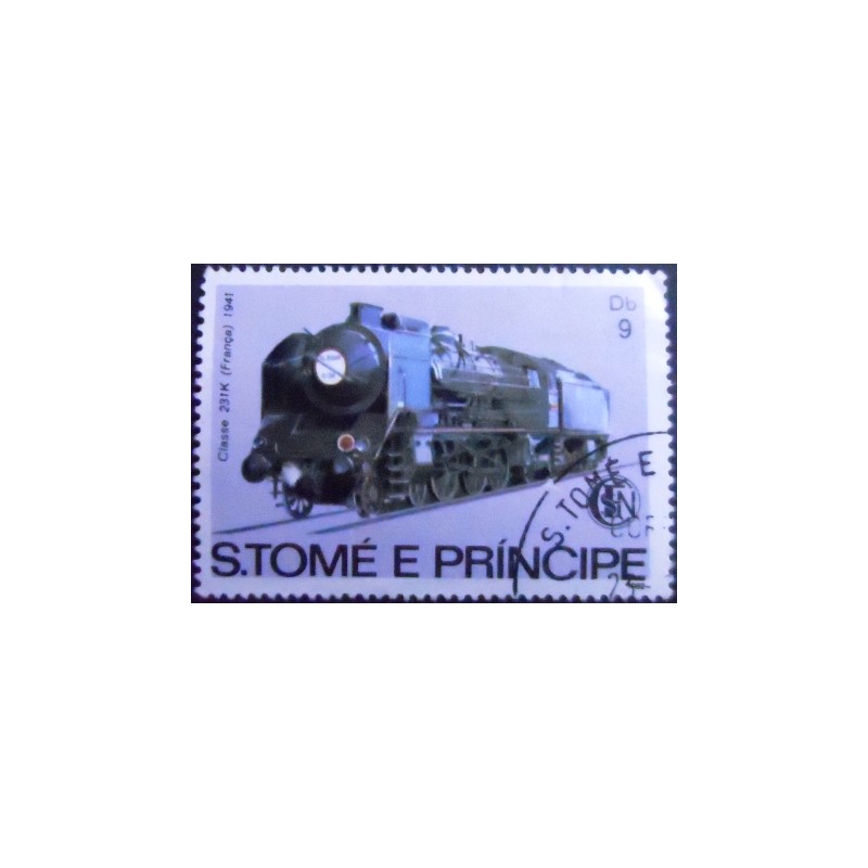 Imagem do selo postal de S. Tomé e Príncipe de 1982 Class 231K France 1941 NCC