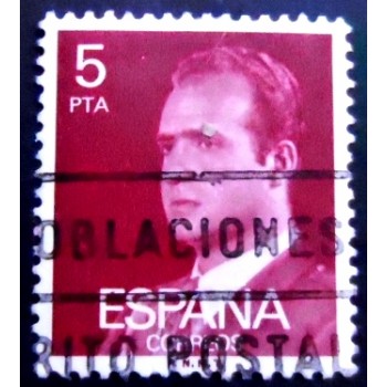 Imagem do selo postal da Espanha de 1976 King Juan Carlos I 5 U