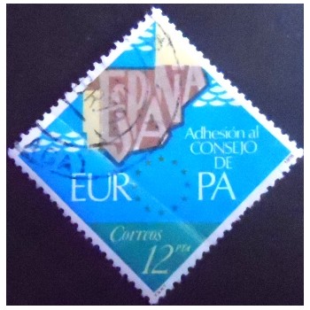 Imagem do selo postal da Espanha de 1978 Admission of Spain U