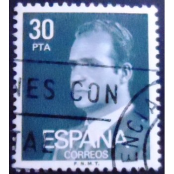 Imagem do selo postal da Espanha de 1981 King Juan Carlos I 30 U