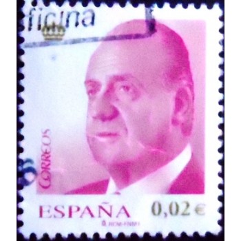 Imagem similar à do selo postal da Espanha de 2008 King Juan Carlos I 2