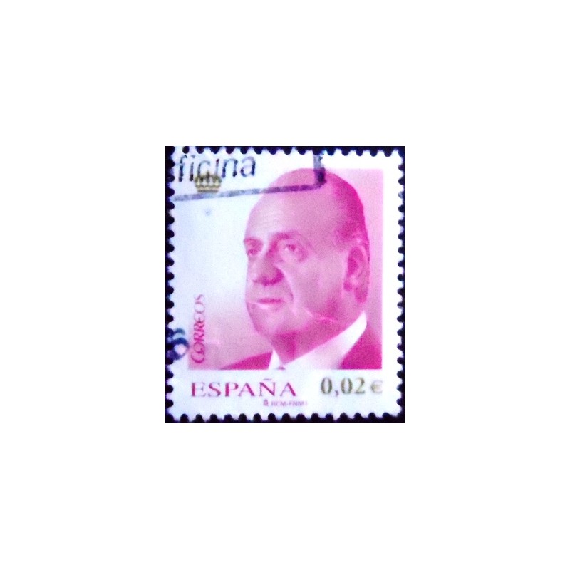 Imagem similar à do selo postal da Espanha de 2008 King Juan Carlos I 2