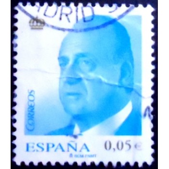 Selo postal da Espanha de 2008 King Juan Carlos I 5 U