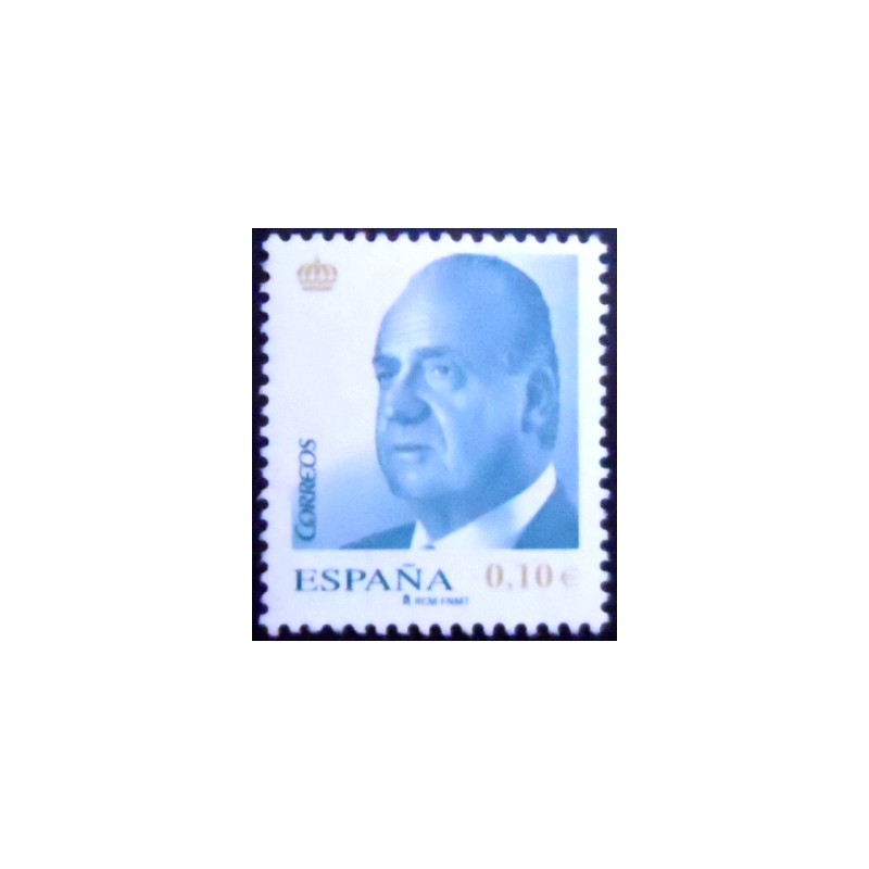 Imagem do selo postal da Espanha de 2008 King Juan Carlos I 10 N