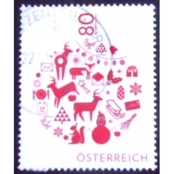 Imagem do selo postal da Áustria de 2016 Bauble