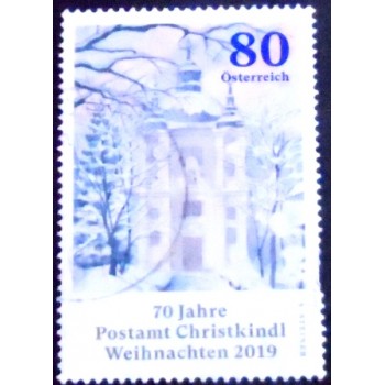 Imagem do selo postal da Áustria de 2019 Post Office Christkindl