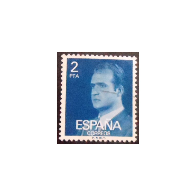 Imagem do selo postal da Espanha de 1976 King Juan Carlos I 2 U