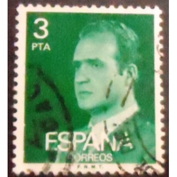 Imagem similar à do selo postal da Espanha de 1976 King Juan Carlos I 3