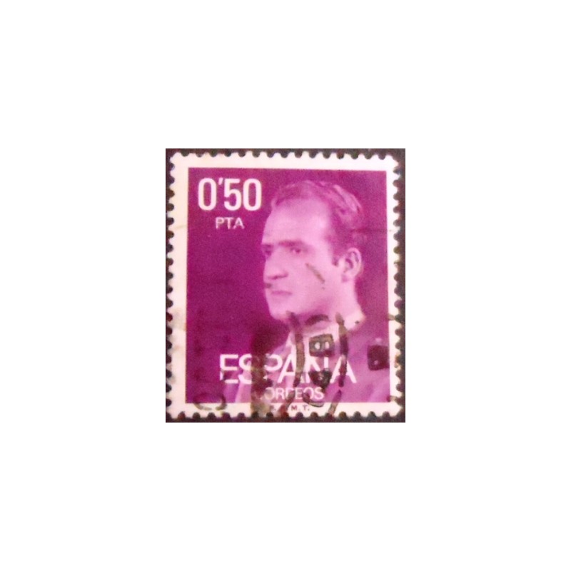 Imagem similar à do selo postal da Espanha de 1977 King Juan Carlos I 0,50