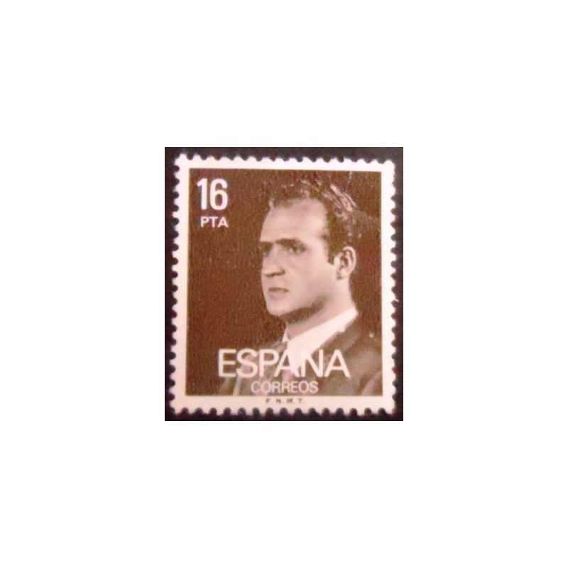 Imagem similar à do selo postal da Espanha de 1980 King Juan Carlos I 16