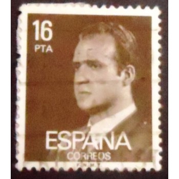 Imagem similar à do selo postal da Espanha de 1980 King Juan Carlos I 16 U