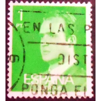 Imagem similar à do selo postal da Espanha de 1983 King Juan Carlos I 1 Y