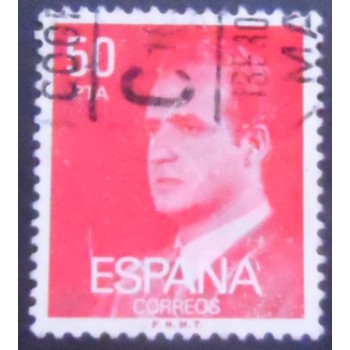 Imagem similar à do selo postal da Espanha de 1983 King Juan Carlos I 50