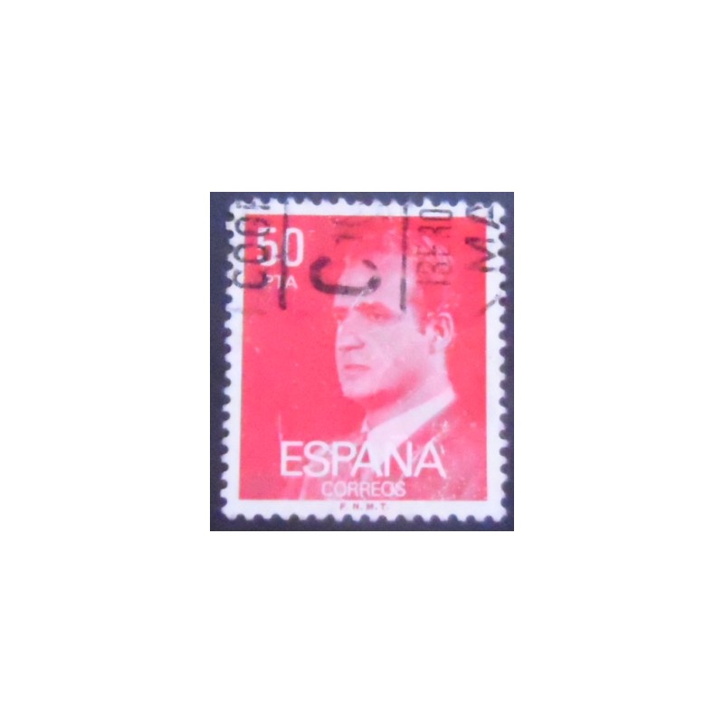 Imagem similar à do selo postal da Espanha de 1983 King Juan Carlos I 50