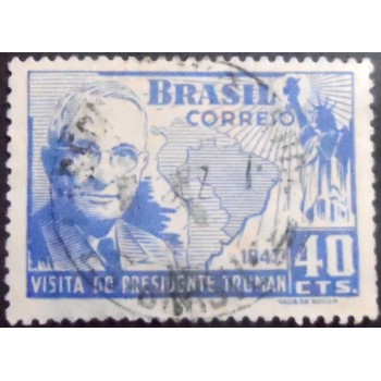 Imagem do selo postal de 1947 Harry Truman U