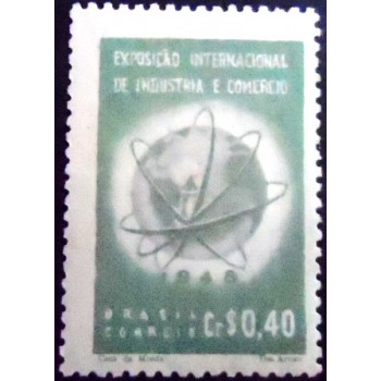 Imagem do selo postal de 1948 Exposição de Quitandinha M