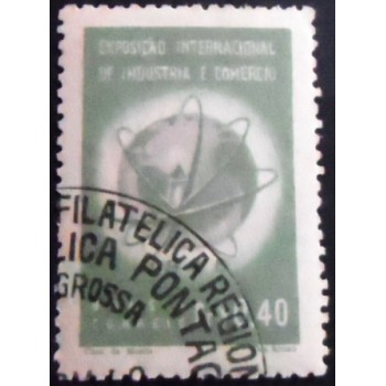 Imagem do selo postal de 1948 Exposição de Quitandinha NCC